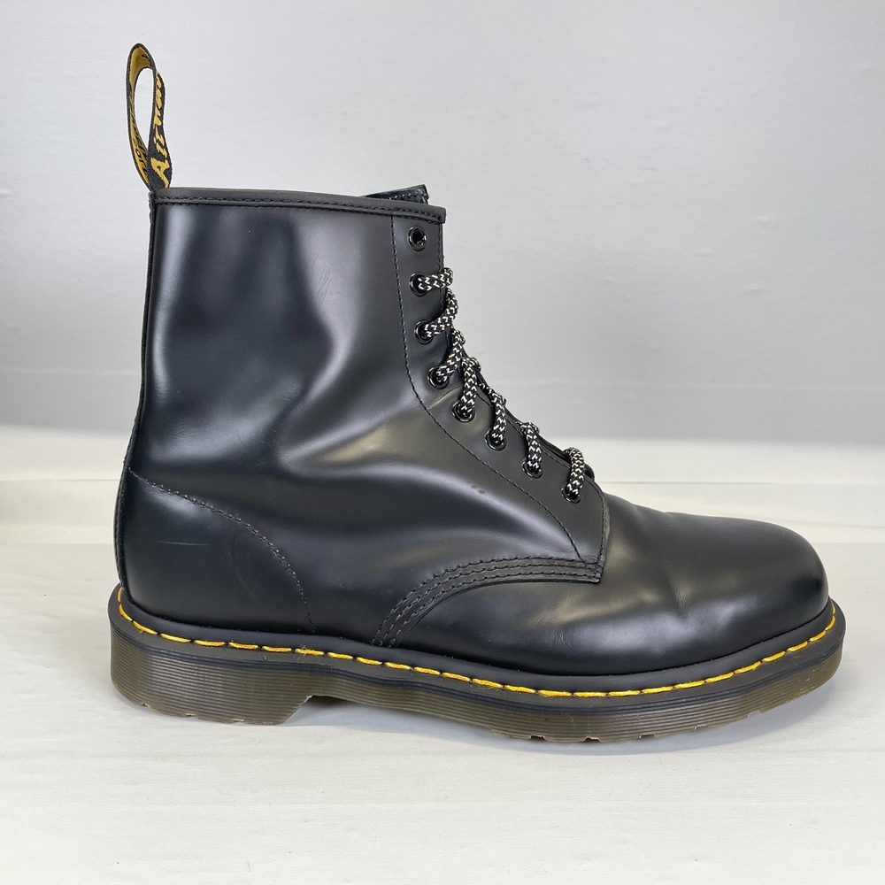Dr. Martens 1460 Boots Mens Size 11 Black Leather Combat Lace Up Casual Shoes